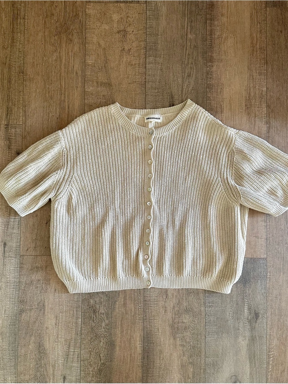 Sonderhaus Coastal Cardigan - Sand size XL